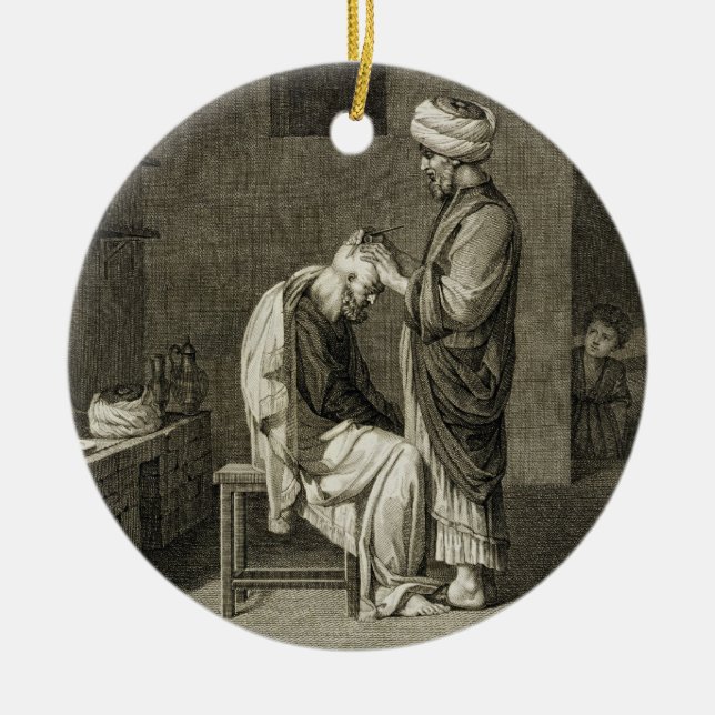 Barberaren, från konster för volym II och handel Julgransprydnad Keramik (Framsidan)