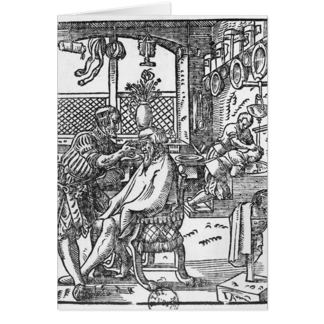 Barberaren Hälsningskort (Framsidan)