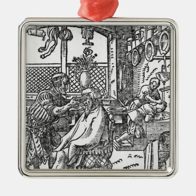 Barberaren Julgransprydnad Metall (Framsidan)