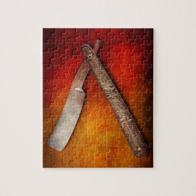 Barberaren - raka - håll en styv övrekant pussel (Vertikal)