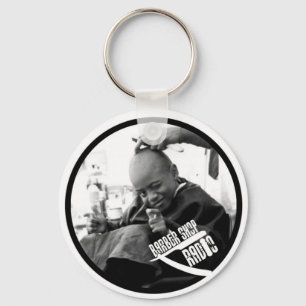Barberaren shoppar Keychain Nyckelring