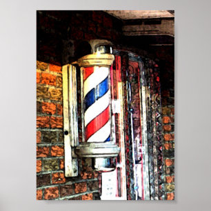 Barberaren shoppar poster