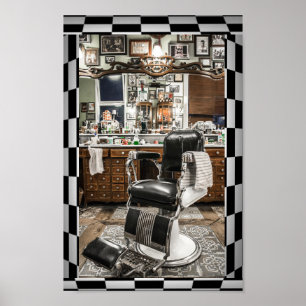 Barberaren shoppar poster