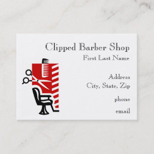 Barberaren shoppar visitkortar visitkort