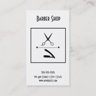 Barberaren shoppar visitkorten visitkort