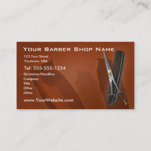 Barberaren shoppar visitkorten visitkort