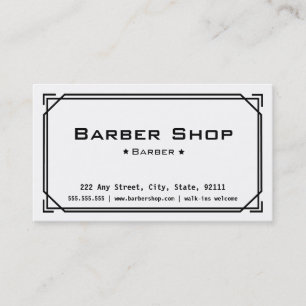 Barberaren shoppar visitkorten visitkort