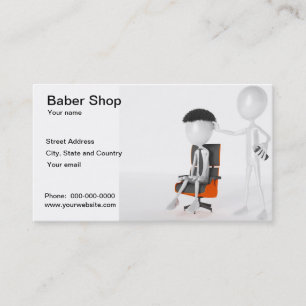 Barberaren shoppar visitkorten visitkort