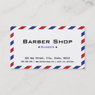 Barberaren shoppar visitkorten visitkort