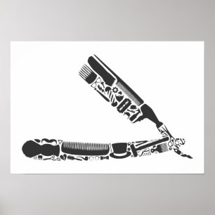barberarerakknivsymboler poster