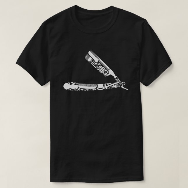 barberarerakknivsymboler t-shirt (Design framsida)