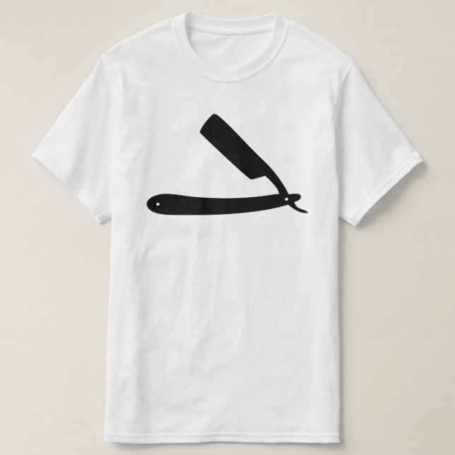 barberarerakknivsymboler t shirt (Design framsida)