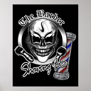 Barberareskalleaffisch Poster