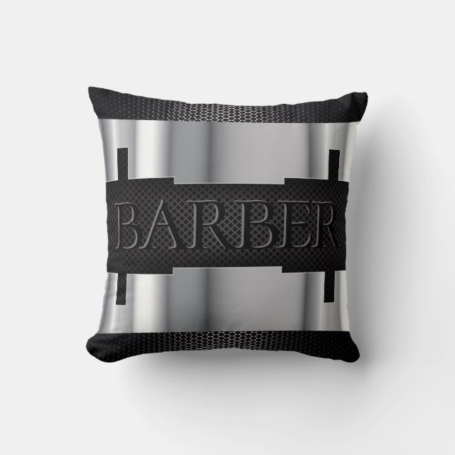 Barberaresvart, silver kudde (Framsida)