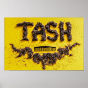 BarberareTash symbol som göras från hår Poster