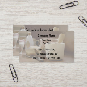 Barberarevisitkortar Visitkort