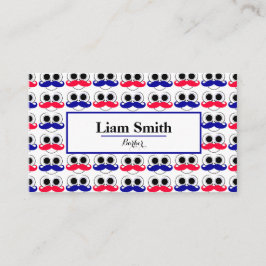 Barberblått skägg Upprepa Affärskortet Mönster Visitkort