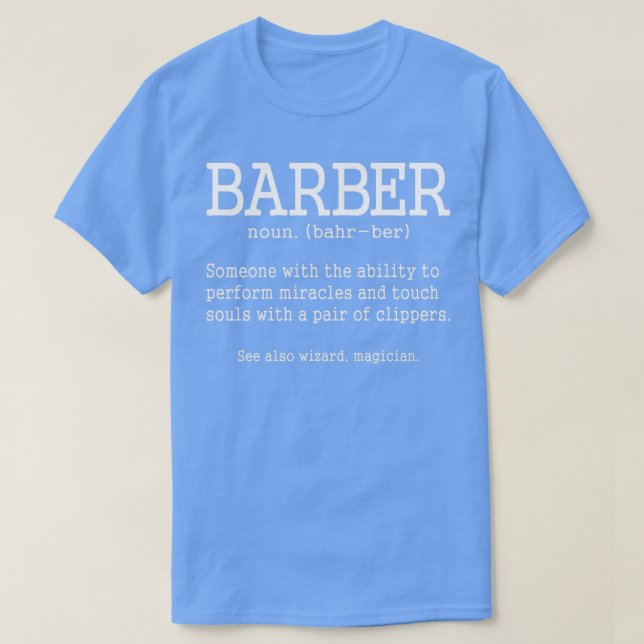 Barberdefinition T Shirt (Design framsida)