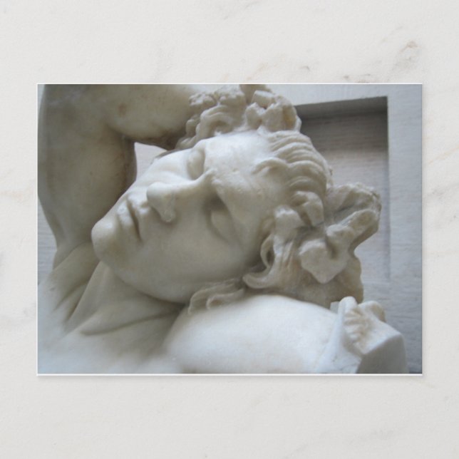 Barberini Faunus - sexig, stilig skulptur Vykort (Framsida)