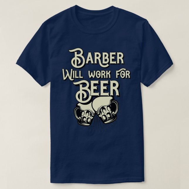Barberjobbgåvor till honom t shirt (Design framsida)