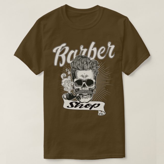Barberkranar som röker röret t shirt (Design framsida)