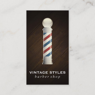 Barbers Poll och Shears Visitkort