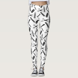 Barbers Shop Hairdresser Leggings