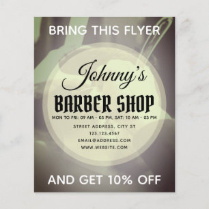Barbers stil professionell flygblad