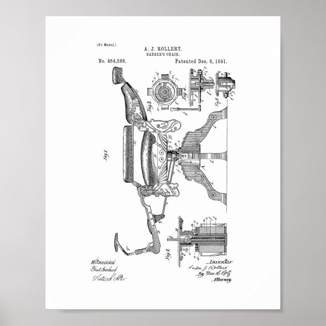 Barbers stolspatent poster (Framsidan)