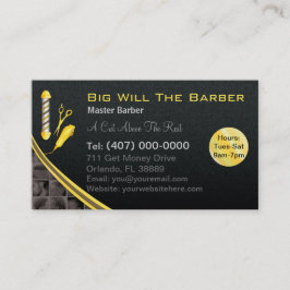 Barbershop (Anpassade barber, klippor) Visitkort