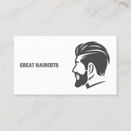 Barbershop Anpassningsbar QR Barber Visitkort