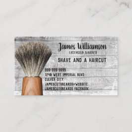 Barbershop Barber Stylist Shave Haircut Modern Visitkort