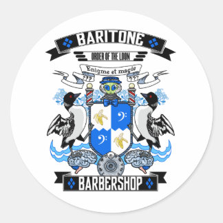 Barbershop Baritone Jackar om Arm Runt Klistermärke