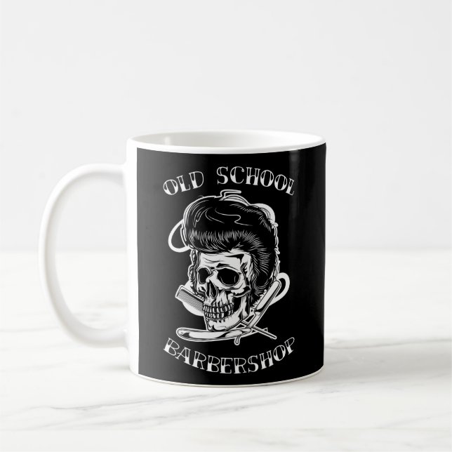 Barbershop Beard Hairstyle Coiffeur Barber Barbers Kaffemugg (Vänster)