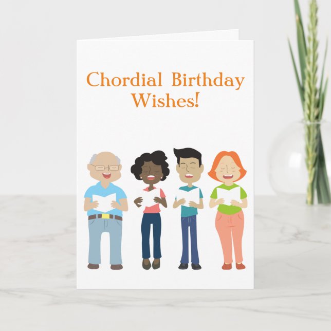 Barbershop Birthday Card Kort (Framsida)