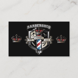 Barbershop Classic Logotyp Personalize Visitkort