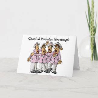 Barbershop-kvartetten Birthday Greetings Kort