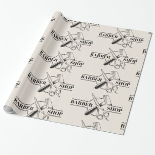 Barbershop läderlook presentpapper