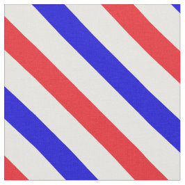 Barbershop Pole Red, White and Blue Stripe Tyg