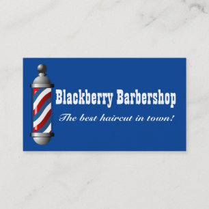 Barbershop Pole Visitkort