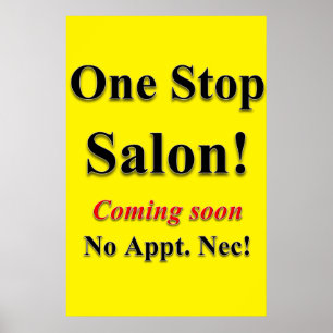 Barbershop Poster att en stoppsalon kommer snart