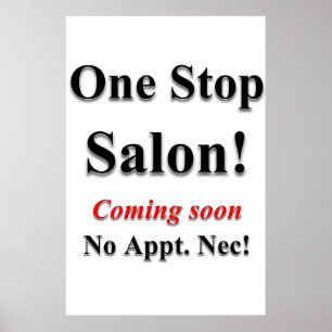 Barbershop Poster att en stoppsalon kommer snart