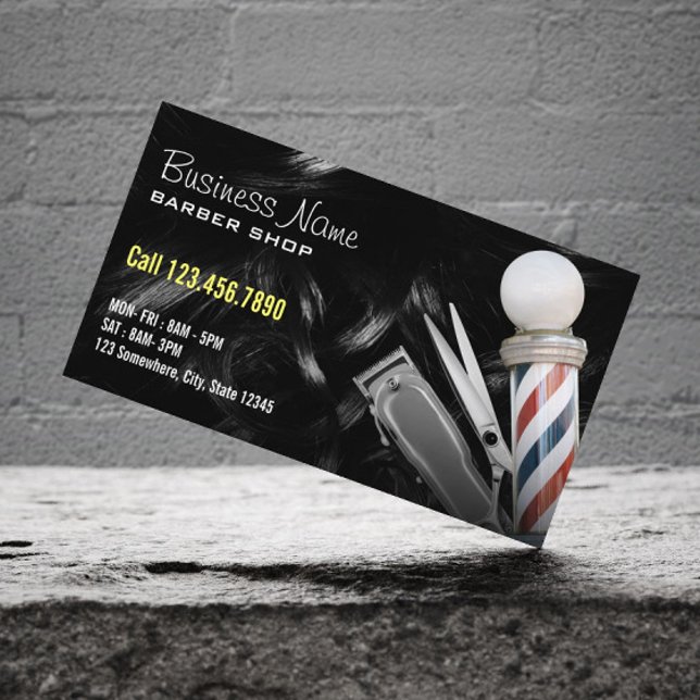 Barbershop Professionell Frisörklippare Barberare Visitkort (Skapare uppladdad)
