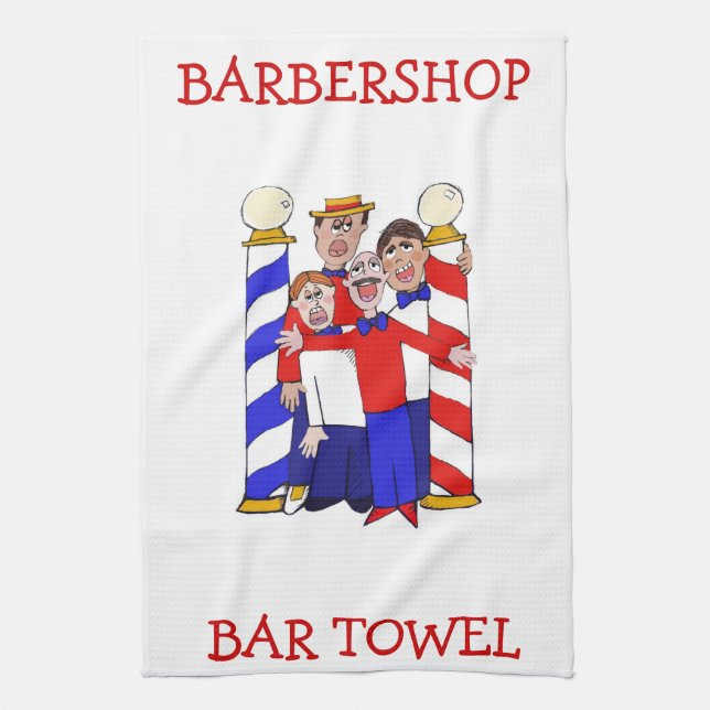 Barbershop Pub Towel Kökshandduk (Vertikal)