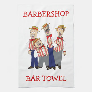 Barbershop Quartet Pub Towel Personalize Kökshandduk