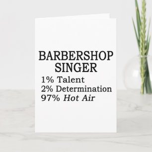 Barbershop Singer Hett Luft Kort