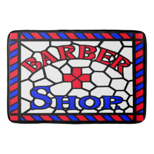 Barbershop Stached Glass Badrumsmatta