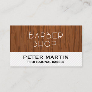 Barbershop Wood och Rand Visitkort