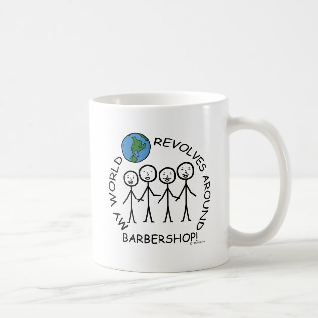Barbershop - World Revolves runt Kaffemugg (Höger)