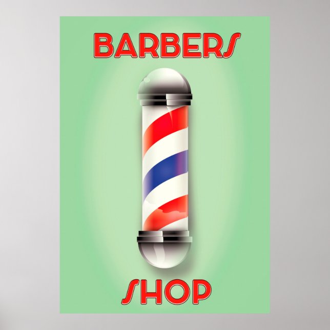 Barbershopps vintage skylt (Framsidan)